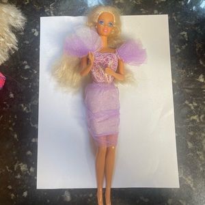 Superstar era 1990’s Barbie Doll in garden party dress